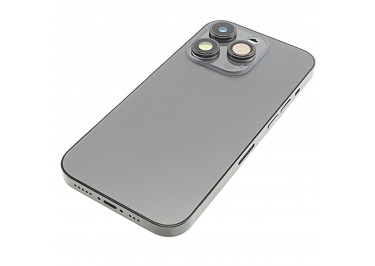 Задняя крышка для iPhone 14 Pro (черный) в сборе, ориг