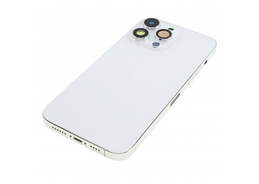 Задняя крышка для iPhone 14 Pro Max (серебро) в сборе, ориг