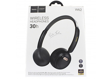 Беспроводные наушники (полноразмерные Bluetooth) (черные) HOCO W62
