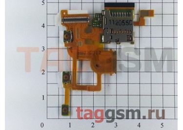 Шлейф для Sony Xperia ion (LT28i) + разъем карты памяти + кнопки громкости