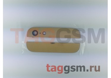 Стекло задней крышки для iPhone 5 (2шт) (золото)