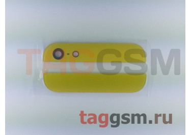 Стекло задней крышки для iPhone 5 (2шт) (желтый)
