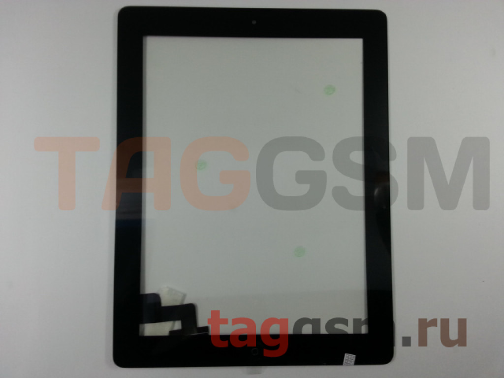 Тачскрин для iPad 2 (A1395 / A1396 / A1397) + кнопка HOME (черный), ориг