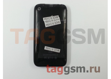 Задняя крышка для iPhone 3G 16GB в сборе с хром. рамкой + разъем зарядки + разъем гарнит. (черный)