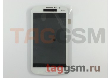 Дисплей для Samsung  i9082 Galaxy Grand Duos + тачскрин с рамкой (белый)
