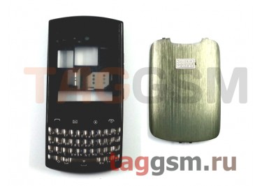 Корпус Nokia 303 со средней частью + клавиатура (черный)