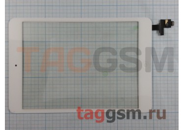Тачскрин для iPad mini (A1432 / A1454 / A1455) / iPad mini 2 (A1489 / A1490 / A1491) (с разъемом) + кнопка HOME (белый), ориг