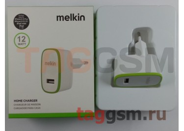 Сетевое зарядное устройство USB 2400mAh (белый) в коробке, Melkin (M052E)
