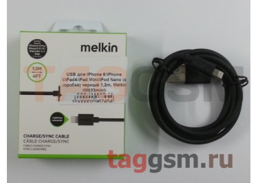 USB для iPhone 6 / iPhone 5 / iPad4 / iPad Mini / iPod Nano (в коробке) черный 1,2m, Melkin (M023mini)