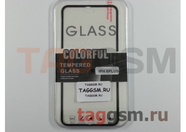 Пленка / стекло на дисплей для iPhone 6 Plus / 6S Plus (5,5") (Gorilla Glass) (с черной окантовкой)