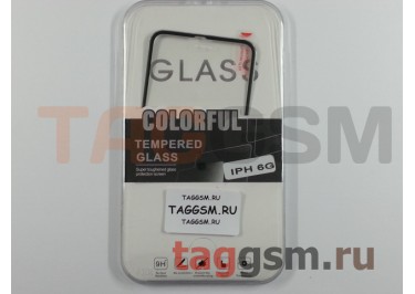 Пленка / стекло на дисплей для iPhone 6 / 6S (4,7") (Gorilla Glass) с черной окантовкой