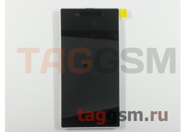 Дисплей для Sony Xperia Z1 (C6903 / C6902 / C6906 / C6943 / L39H) + тачскрин + рамка (белый)