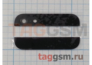 Стекло задней крышки для iPhone 5 (2шт) (черный), ориг
