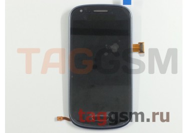 Дисплей для Samsung  i8190 Galaxy S III Mini + тачскрин + рамка (синий)
