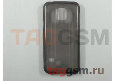 Задняя накладка для Samsung G800 Galaxy S5 mini (силикон, черная) Jekod / KissWill