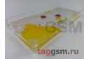 Задняя накладка Sanlead для iPhone 5 переливающаяся (жёлтая "Роза")