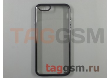 Задняя накладка для iPhone 6 / 6S (4.7'') (силикон, прозрачная, с окантовкой под хром) №7