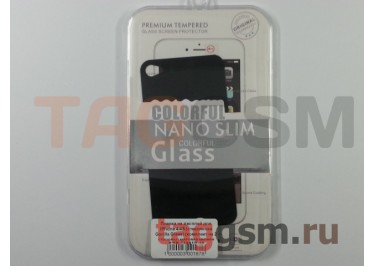Пленка / стекло на дисплей для iPhone 4 / 4S (Gorilla Glass) (комплект на 2 стороны) матовая черная
