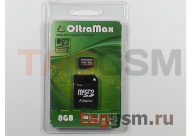 Micro SD 8Gb OltraMax Class 4 с адаптером SD