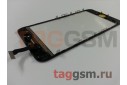 Стекло + тачскрин + рамка для iPhone 6 (черный), (олеофобное покрытие) ААА