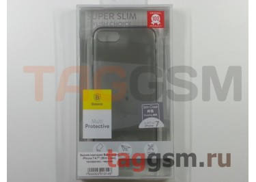 Задняя накладка для iPhone 7 / 8 (4.7") (прозрачная, черная (Slim Case)) Baseus