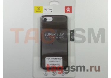 Задняя накладка для iPhone 7 / 8 (4.7") (прозрачная, черная (Sky Case)) Baseus