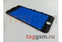 Стекло + рамка для iPhone 7 (черный), (олеофобное покрытие) ААА