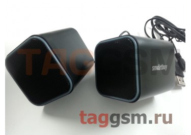 Колонки мультимедийные Smartbuy CUTE , мощность 6Вт, USB, черно-серые (SBA-2570)