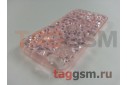 Силиконовый чехол для iPhone 5 / 5S / SE ("Кристаллы" розовый)