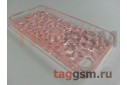 Силиконовый чехол для iPhone 5 / 5S / SE ("Кристаллы" розовый)