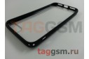 Задняя накладка для iPhone 7 / 8 (4.7") (силикон, прозрачная, жесткая основа, с черной окантовкой) №12