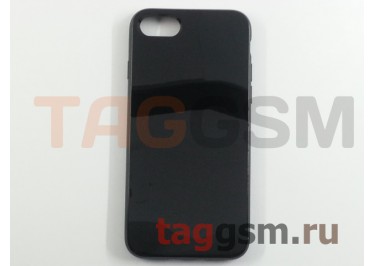 Задняя накладка для iPhone 7 / 8 (4.7") (силикон, глянцевая, черная) №18