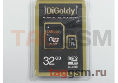 Micro SD 32Gb DiGoldy Class 10 с адаптером SD