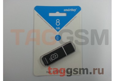Флеш-накопитель 8Gb Smartbuy Glossy series Black