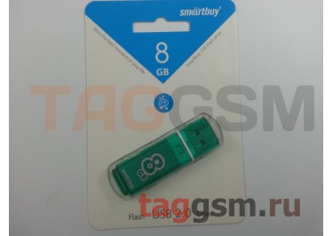Флеш-накопитель 8Gb Smartbuy Glossy series Green