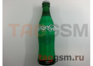 Колонка игрушка бутылка Coca Cola (FM,USB,TF) зеленая