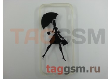 Задняя накладка для iPhone 5 / 5S / SE (0,3mm, силикон, в ассортименте)