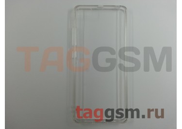 Задняя накладка для Xiaomi Mi5 (силикон, с заглушками, с жесткой основой, прозрачная)  техпак