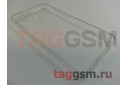Задняя накладка для MEIZU M5 (силикон, с заглушками, с жесткой основой, прозрачная)  техпак