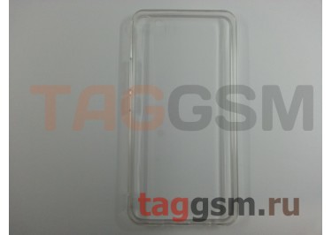 Задняя накладка для MEIZU U20 (силикон, с заглушками, с жесткой основой, прозрачная)  техпак