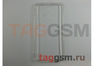 Задняя накладка для Xiaomi Redmi Note 3 / Redmi Note 3 Pro (силикон, с заглушками, с жесткой основой, прозрачная)  техпак