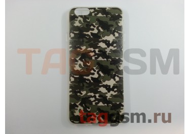 Задняя накладка для iPhone 6 / 6S (4.7") (силикон, серая, хаки) CaseGuru