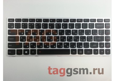 Клавиатура для ноутбука Lenovo IdeaPad G40-30 / G40-45 / G40-70 / G40-70m / Z40-70 / Z40-75 / G40-80 (черный / серебро)