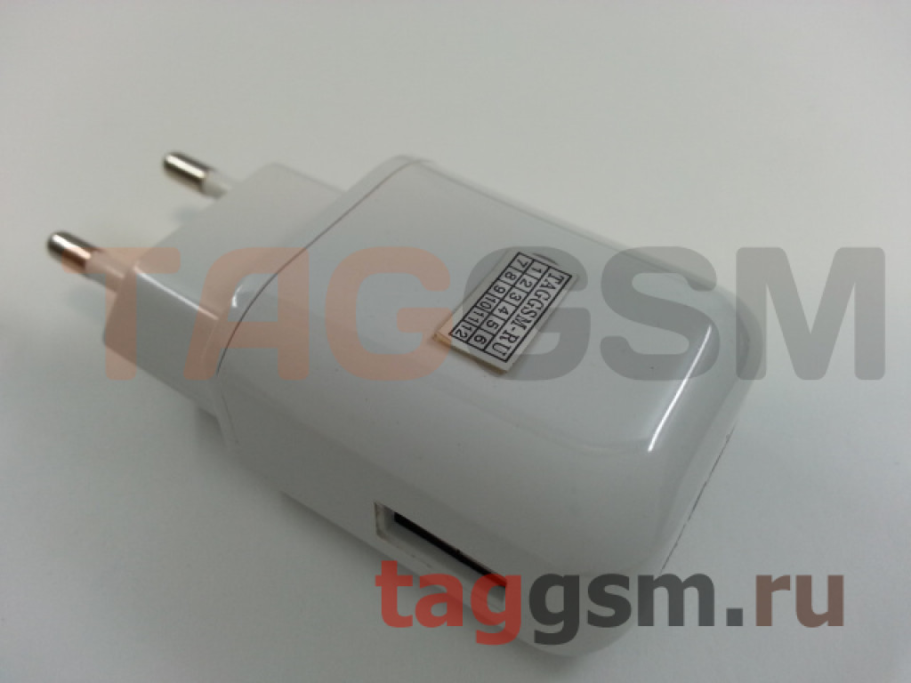 Сетевое зарядное устройство USB 1800mA + быстрая зарядка (MCS-H05ED) LG,  белый