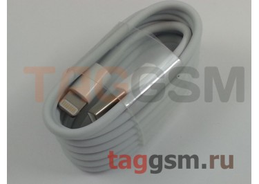USB для iPhone X / iPhone 8 / iPhone 7 / iPhone 6 / iPhone 5 / iPad4 / iPad Mini (техпак) белый, 1м, Foxconn