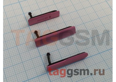 Заглушки для разъемов Sony Xperia Z1 compact (D5503) (розовый), ориг