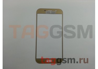 Стекло для Samsung A720 Galaxy A7 (2017) (золото), AAA