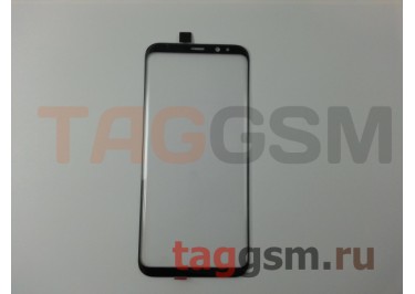 Стекло для Samsung G955 Galaxy S8 Plus (черный), ААА