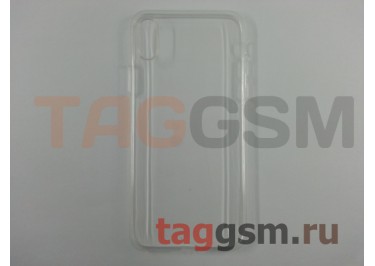 Задняя накладка для iPhone X / XS (силикон, ультратонкая, прозрачная), техпак