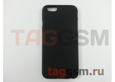 Задняя накладка для iPhone 6 / 6S (4.7") (силикон, черная), техпак